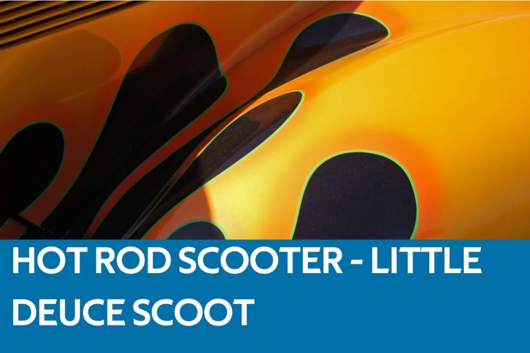 Hot Rod Rascal Scooter Little Deuce Scoot - Hot Rod Scooter - Amigo Mobility