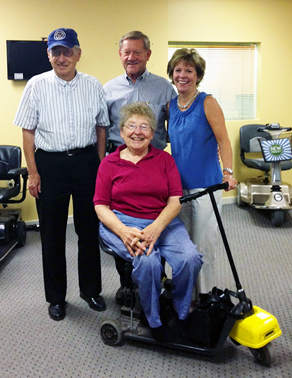 Lorraine Sattelmeier with Al and Beth Thieme