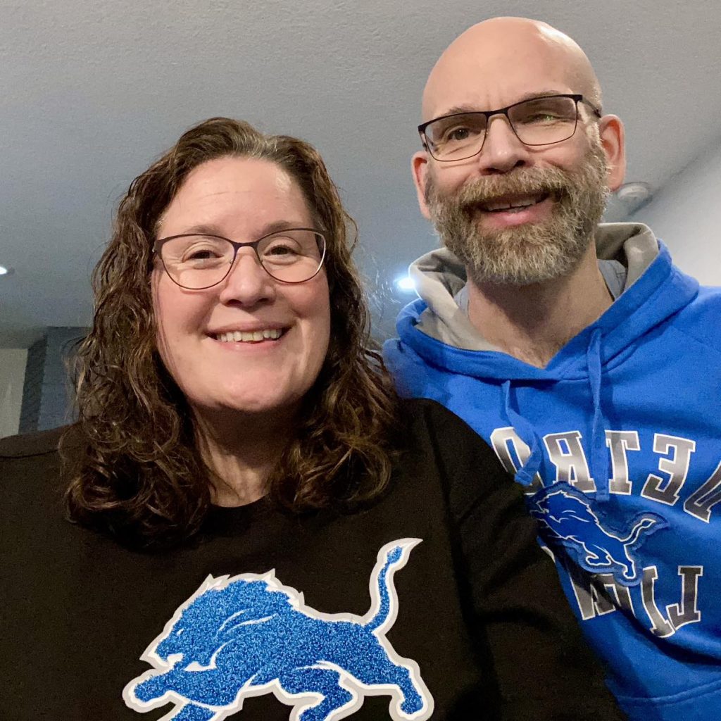 Dan and Jennifer are proud Lions fans!