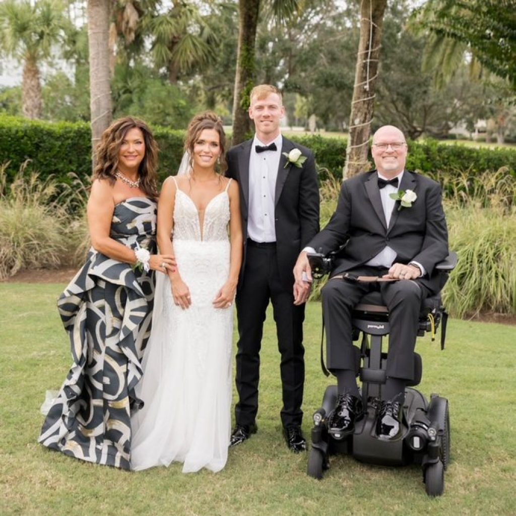 Scott and his family in Georgia for his daughter's wedding