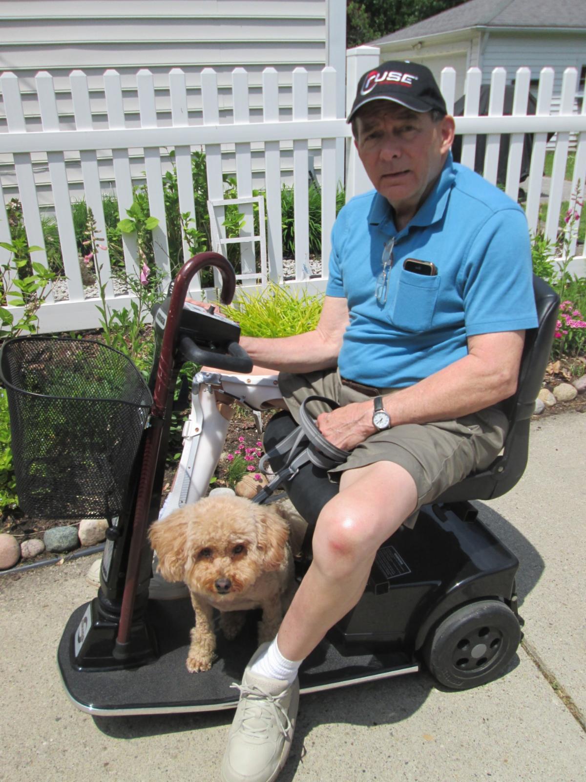 Tim and his dog Punkin