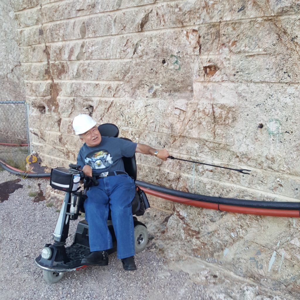 Henry at the Crazy Horse monument in South Dakota.