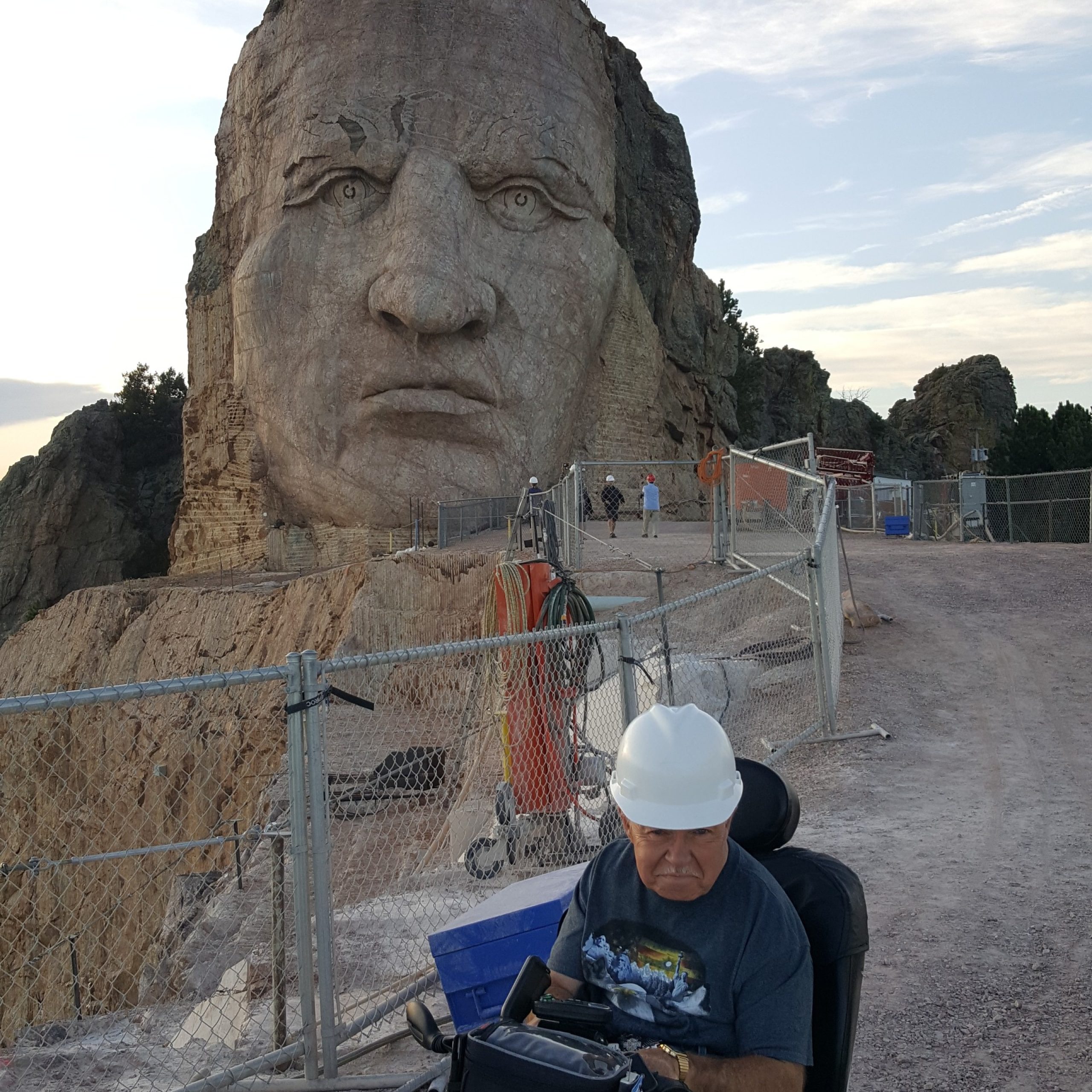 Henry at the Crazy Horse monument in South Dakota.