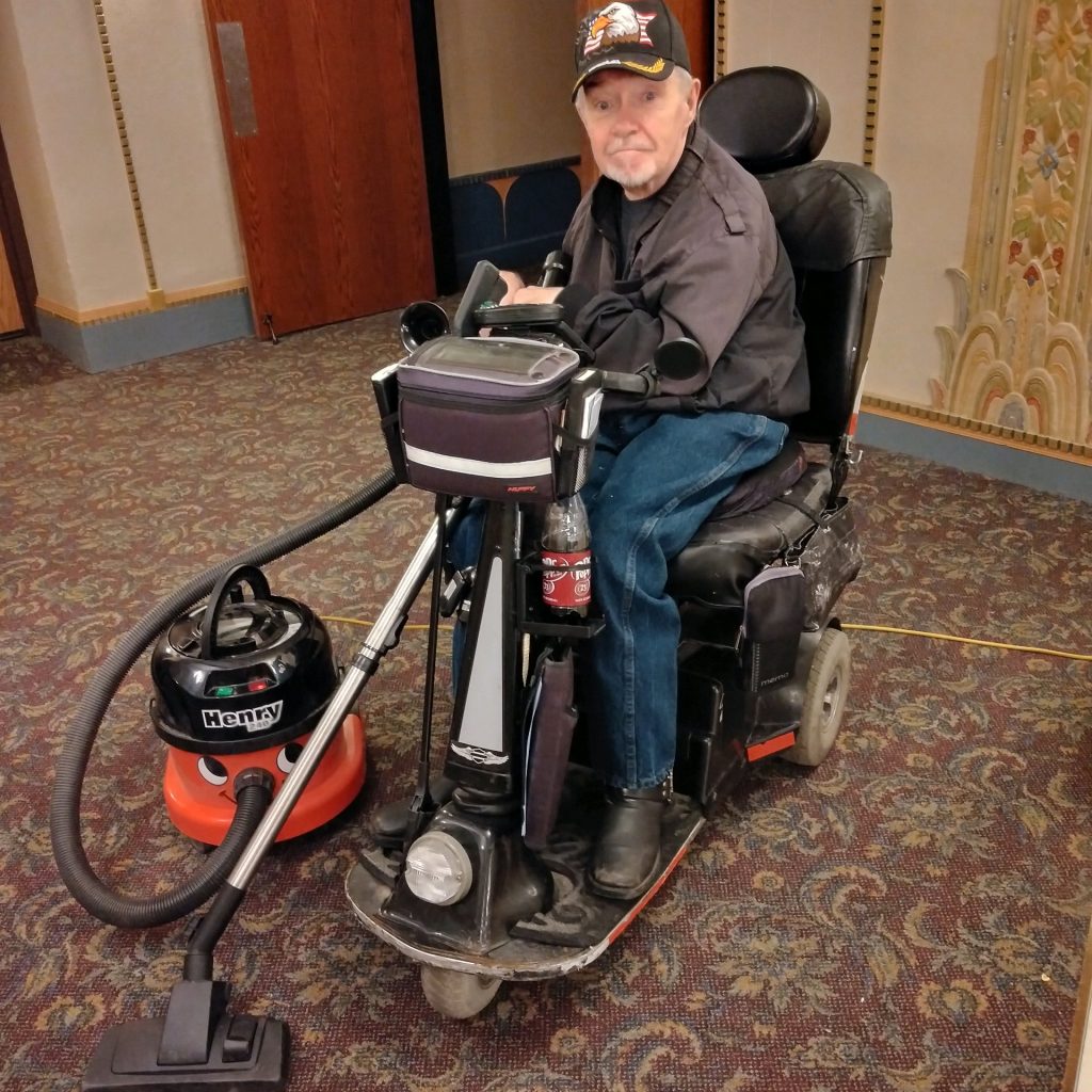 Henry and his "Henry" vacuum cleaner