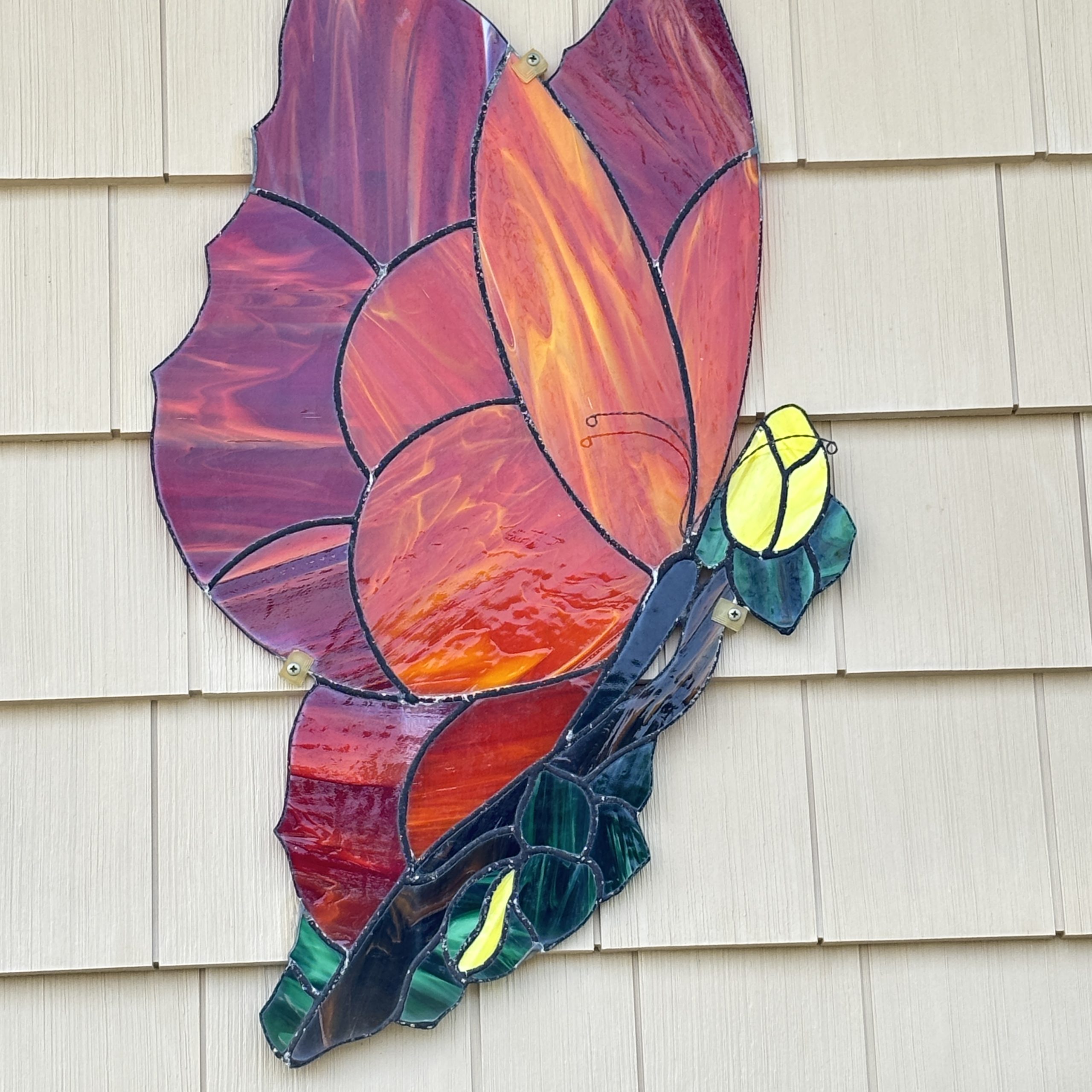 Lori's stained glass art: butterfly.